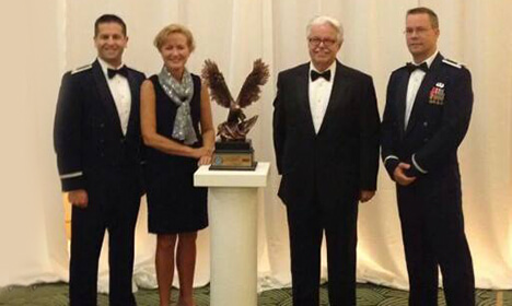 Dr. Hans Otto, CEO Kay, Dr. James Sublett, and Dr. Joseph Turbyville receives Freedom award