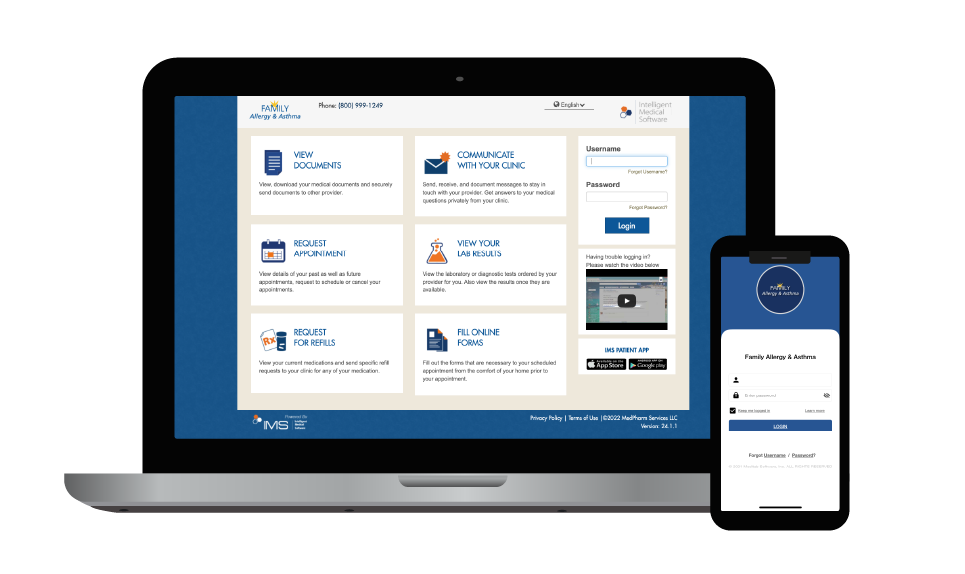Laptop and Phone App