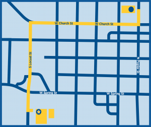 Oxford Moving from Hospital Map
